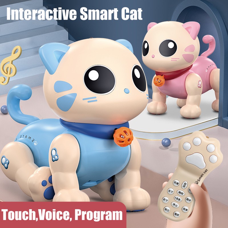 Robot Cat Toy for Kids, Remote Control Kitty Toys for Girls and Boys ...